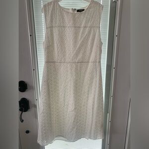 Premise White Textured Mini Dress